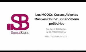 Embedded thumbnail for Los MOOCs, cursos abiertos masivos online: un fenómeno poliédrico